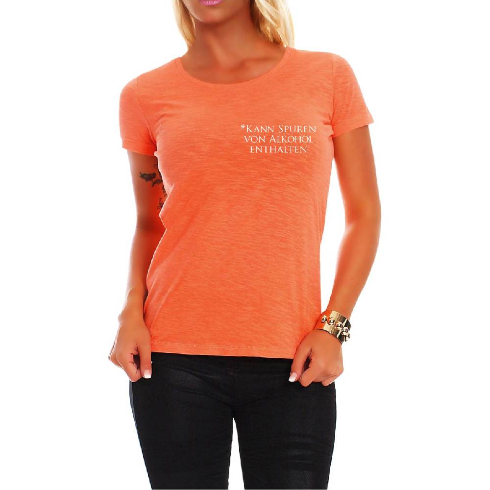 Spass Kostet Frauen T-Shirt Kann Spuren von Alkohol enthalten