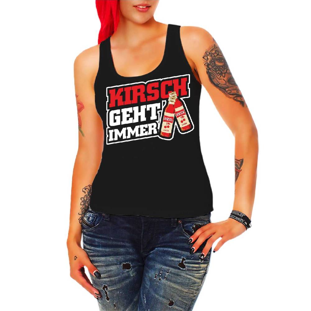 Spass Kostet Frauen Trägershirt Kirsch geht immer Begrenzt auf 3 Tage
