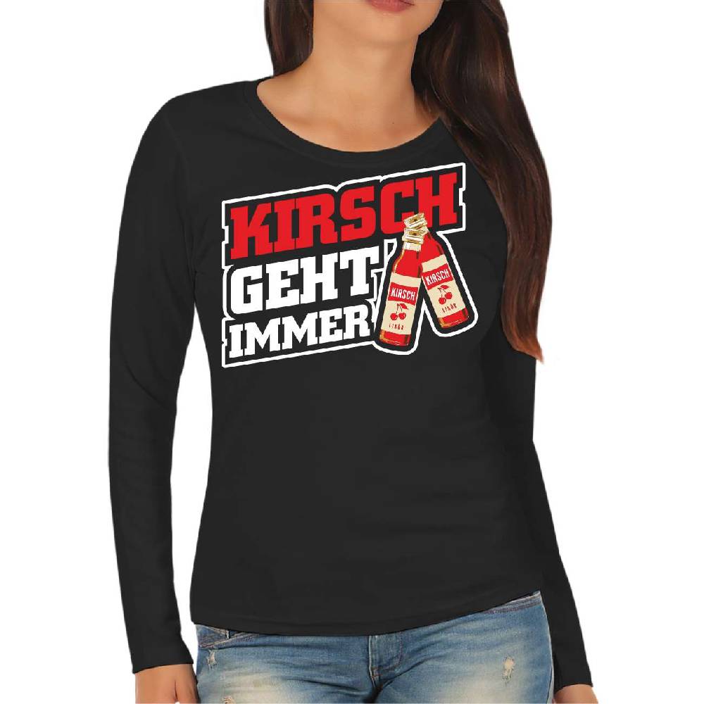 Spass Kostet Frauen Longsleeve Kirsch geht immer Speichern exportieren