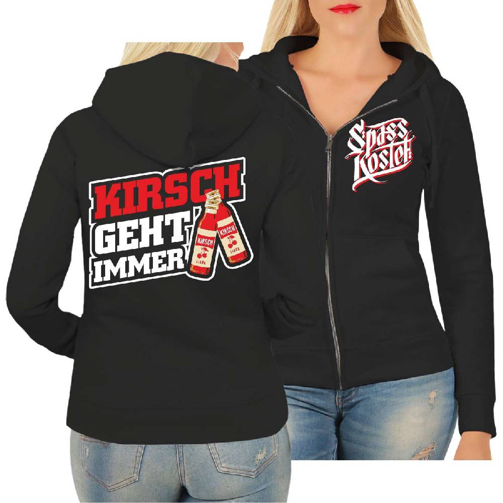 Spass Kostet Frauen Kapujacke Kirsch geht immer