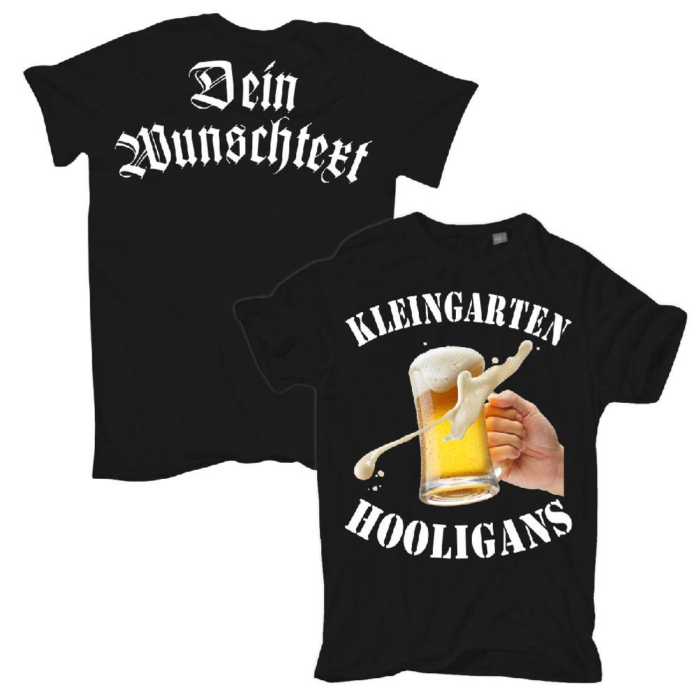 Spass Kostet Männer T-Shirt WUNSCHTEXT Kleingarten Hooligans S bis XXL