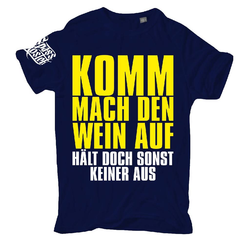 Spass Kostet Übergrößen Männer T-Shirt Mach den Wein auf HÄLT DOCH SONST KEINER AUS 3XL bis 8XL Online Shopping