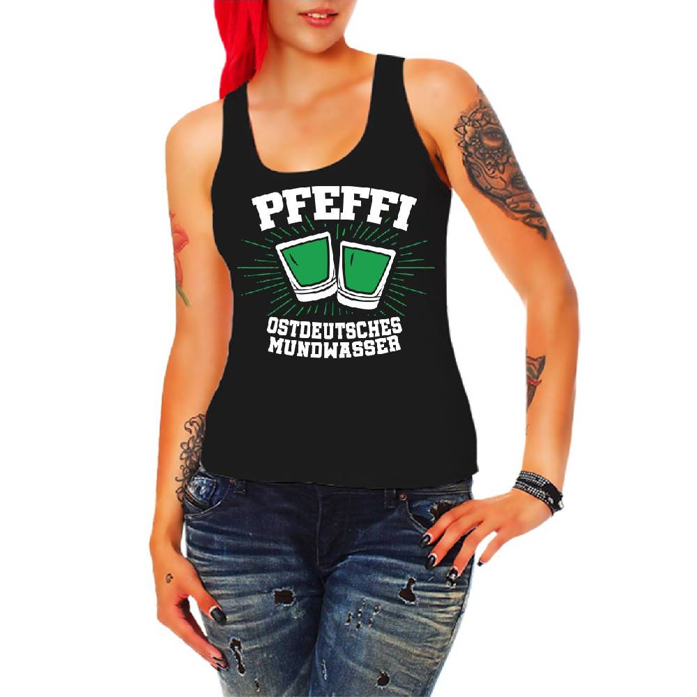 Spass Kostet Frauen Trägershirt Pfefferminz Ostdeutsches Mundwasser Zeitbegrenzte Promotion