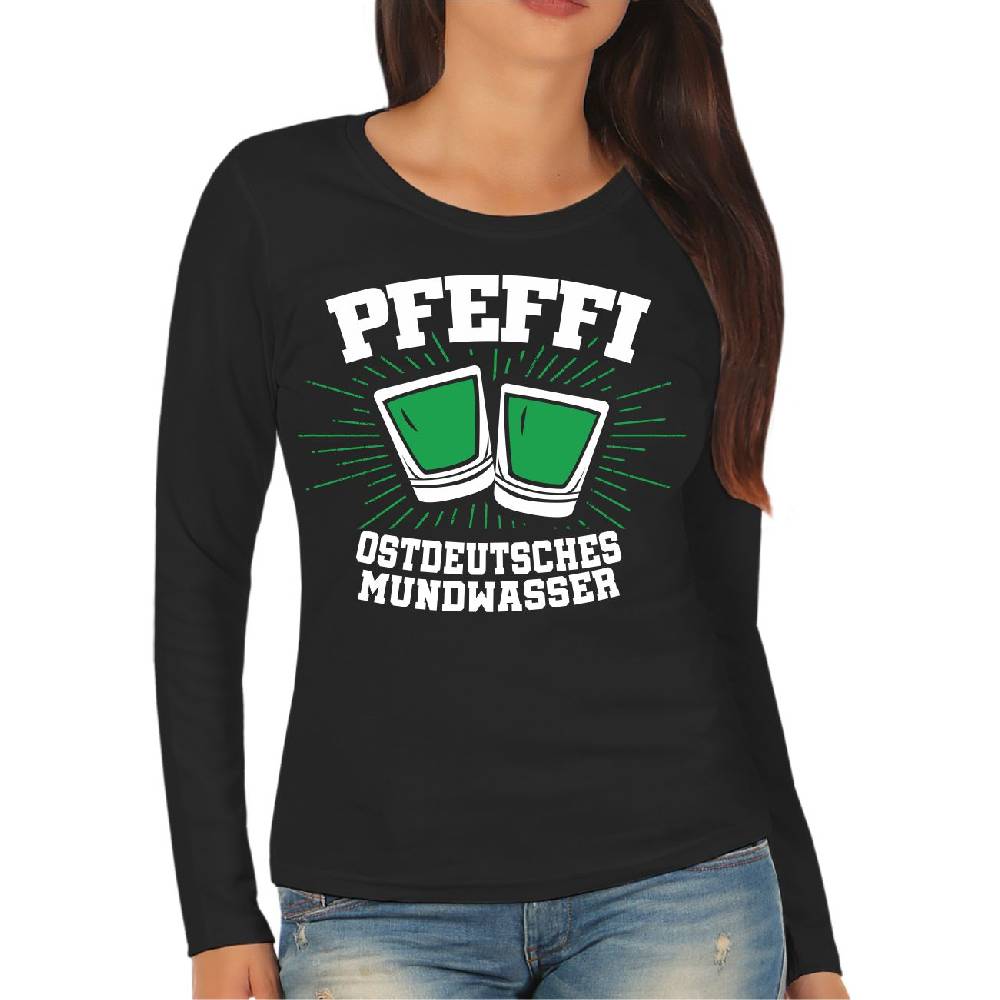 Spass Kostet Frauen Longsleeve Pfefferminz Ostdeutsches Mundwasser Bis zu 50% Rabatt