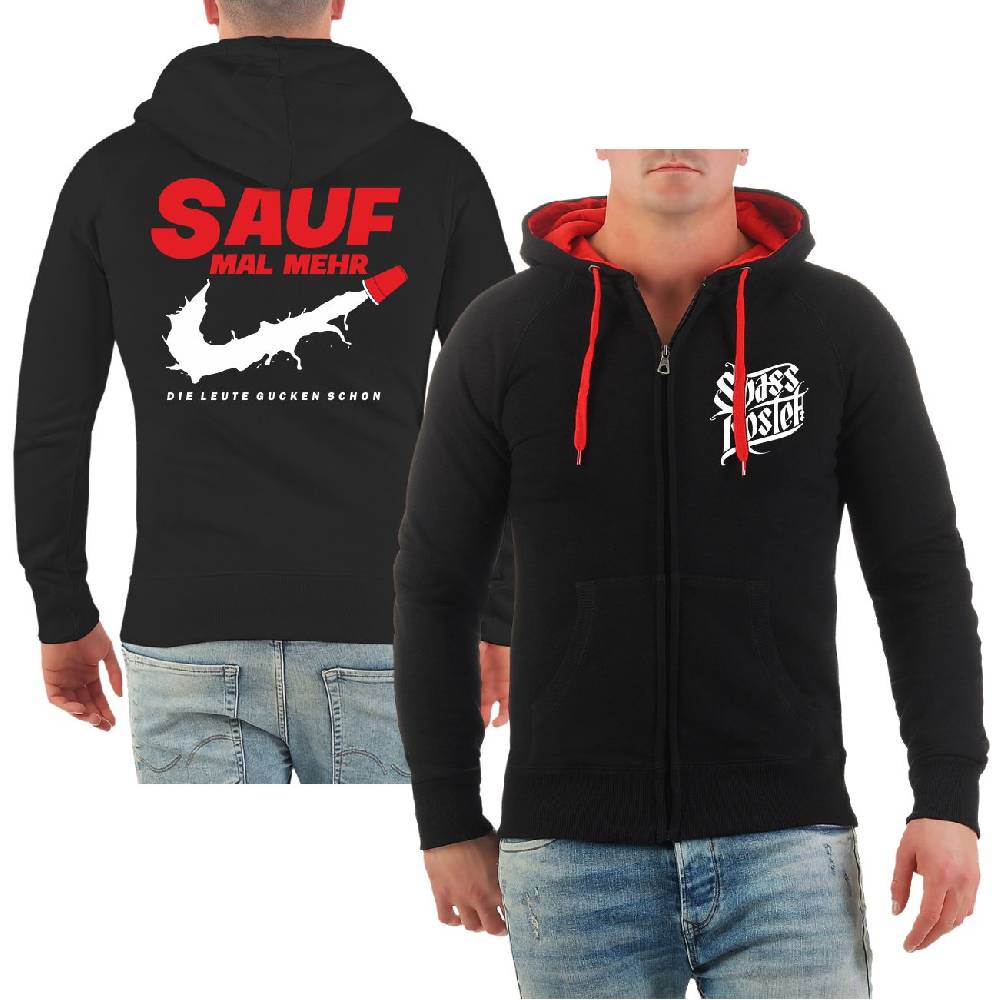 Spass Kostet Männer Kapuzenjacke Sauf mal mehr die Leute gucken schon Flash Sale