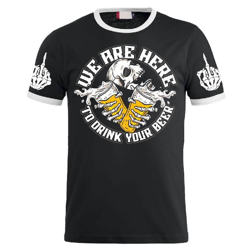 Spass Kostet Herren TShirt DRINK your BEER Hardcore Fun Black Friday
