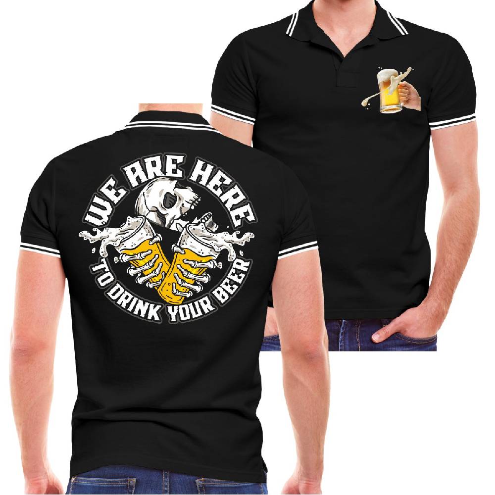Spass Kostet Männer POLO We are here to DRINK your BEER Weihnachtsangebot