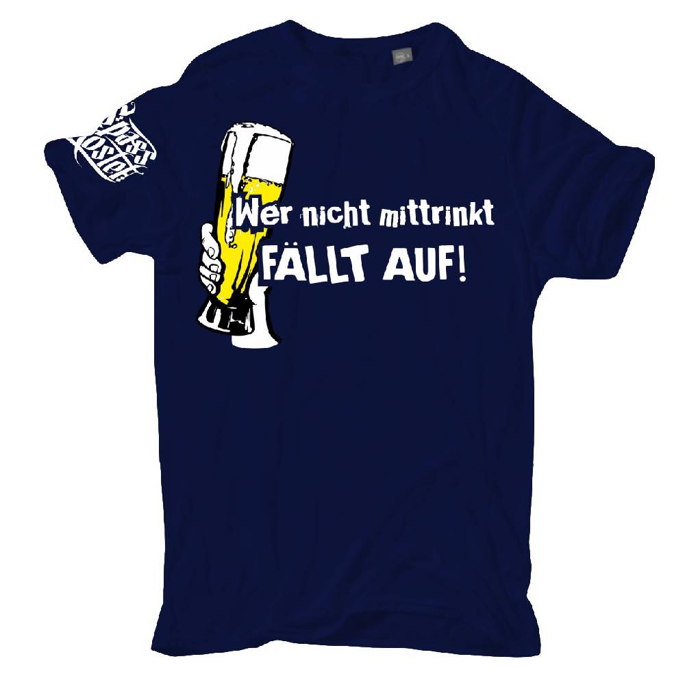 Spass Kostet Übergrößen Männer T-Shirt Wer nicht mittrinkt fällt auf 3XL bis 8XL