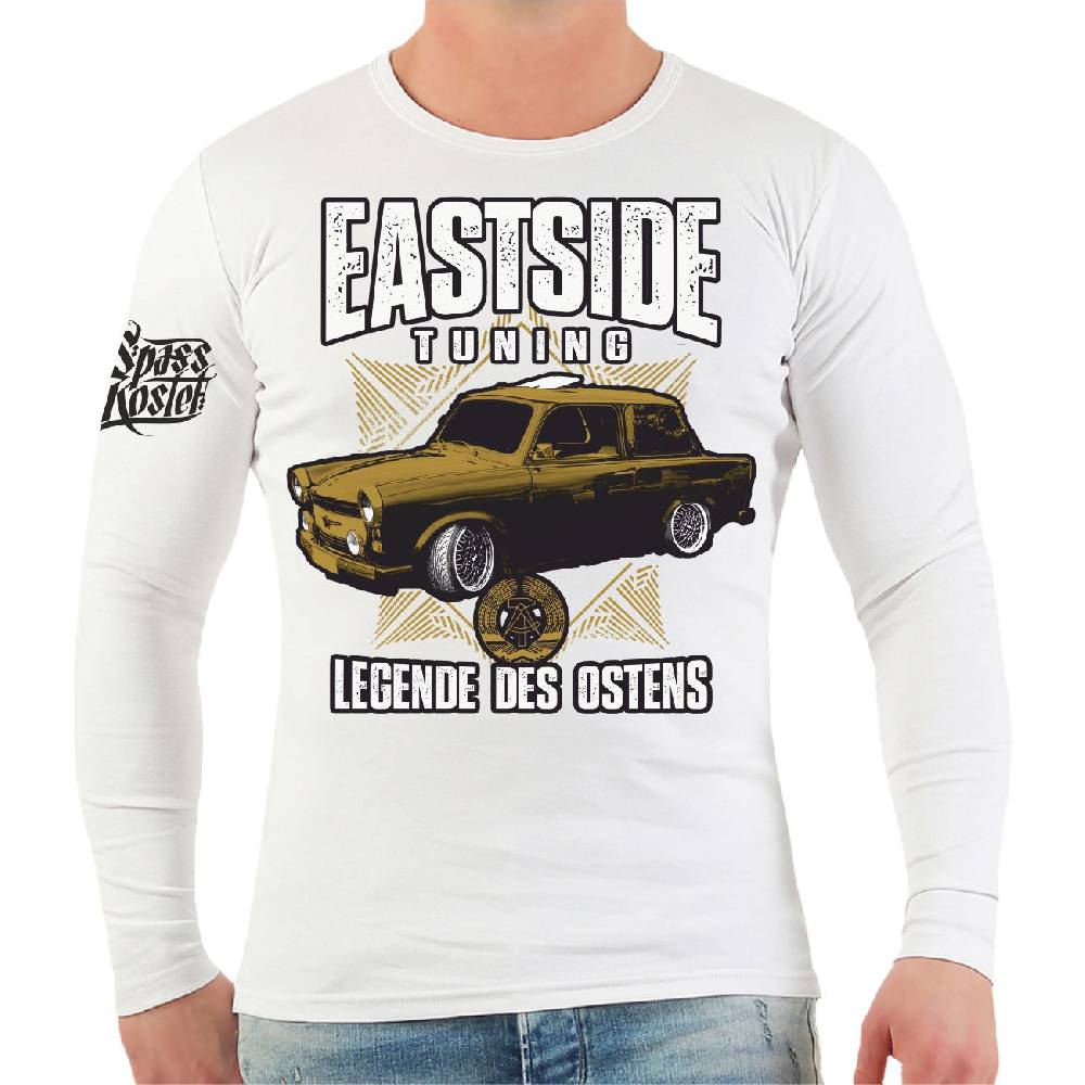 Spass Kostet Männer Longsleeve DDR Eastside Tuning Legende des Ostens Kostenloser Versand