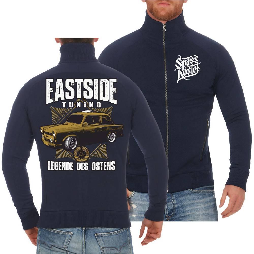 Spass Kostet Männer Sweatjacke DDR Eastside Tuning Legende des Ostens Flash Sale