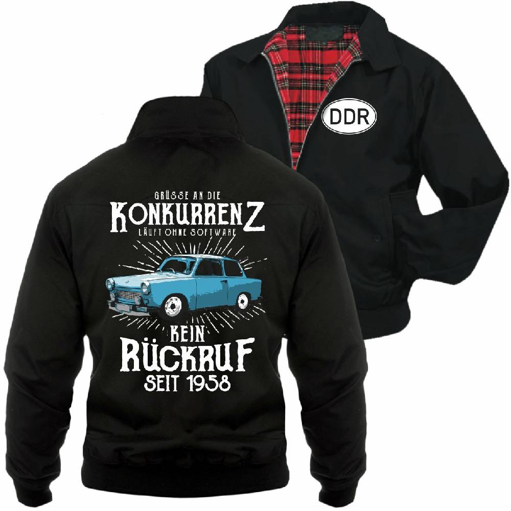 Spass Kostet Männer Harrington Jacke DDR Grüße an die Konkurrenz KEIN RÜCKRUF