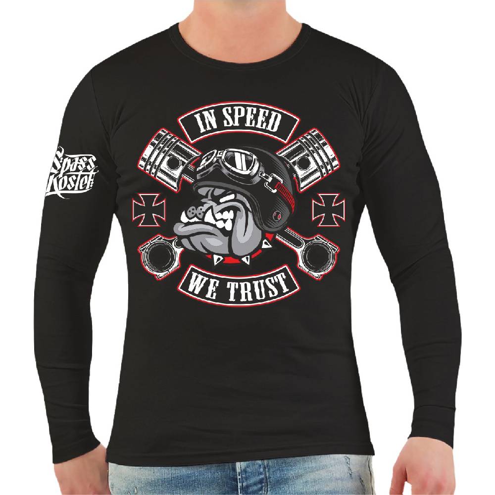Spass Kostet Männer Longsleeve In Speed we Trust Begrenzte Freigabe