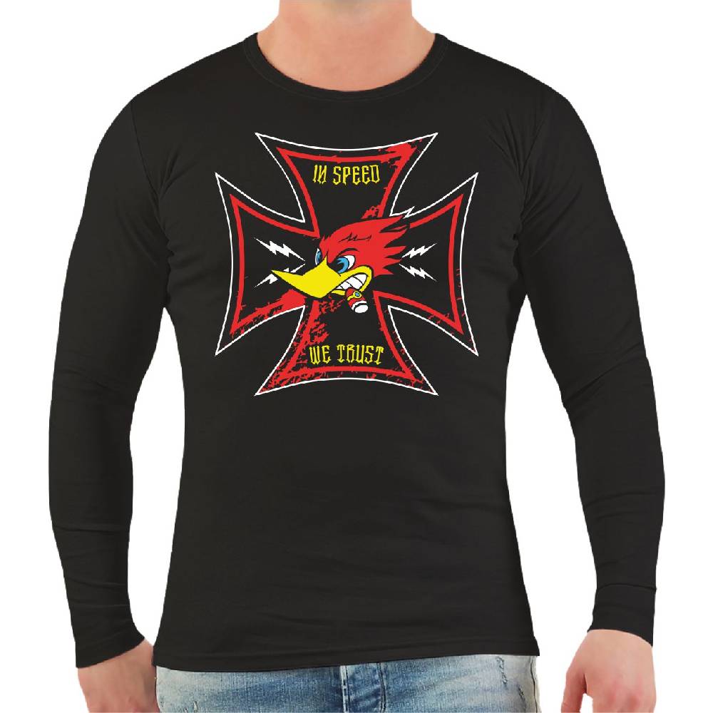 Spass Kostet Männer Longsleeve Racing Team In Speed we trust Speichern exportieren
