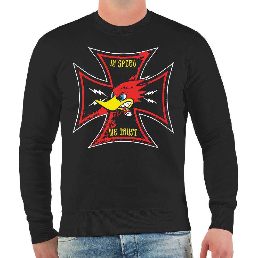 Spass Kostet Männer Sweatshirt Racing Team In Speed we trust Black Friday Preise