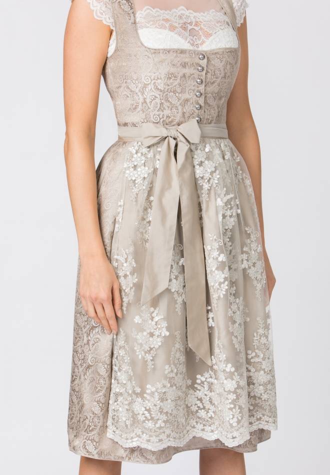 ﻿Stockerpoint Dirndl Sidonia creme 32 Blitzangebot