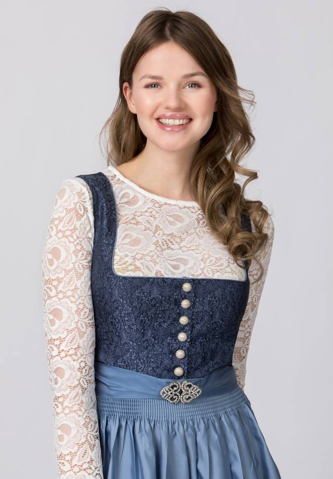 Stockerpoint Dirndl Leonora blau 32 Speichern exportieren