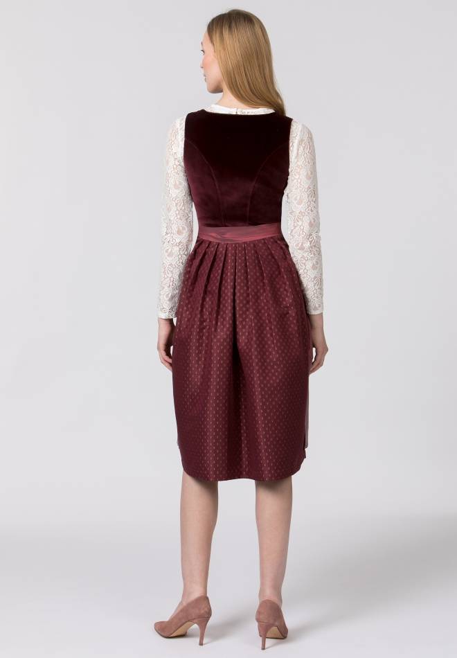 Stockerpoint Dirndl Aurora bordeaux 34 Fabrikverkauf