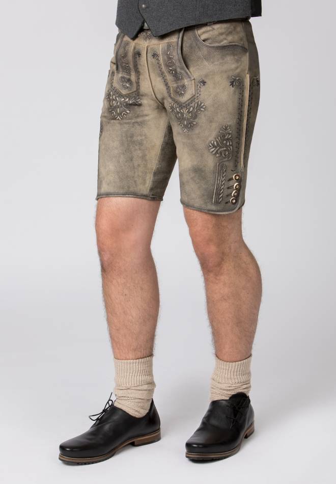 Stockerpoint Lederhose Artur buche gespeckt 44 Neueste Stile
