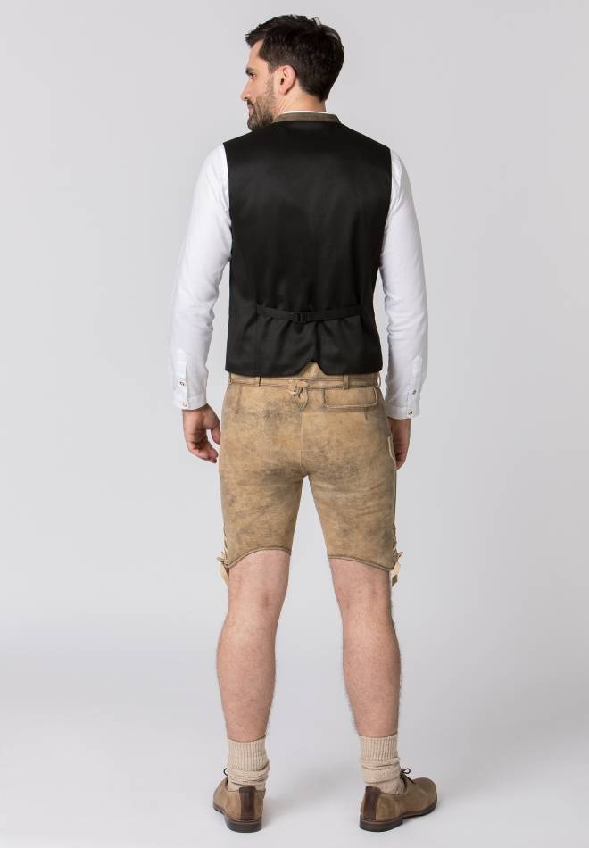 Stockerpoint Lederhose Girgl senf gespeckt-grau 44 Vierteljährliche Förderung