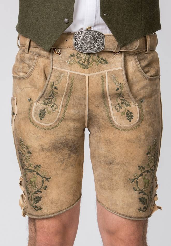 Stockerpoint Lederhose Girgl senf gespeckt-grün 48 Bis zu 55% Rabatt