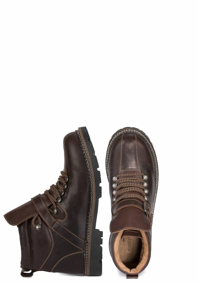 Stockerpoint Trachtenstiefel Tiago dunkelbraun gespeck 40 Heißer Verkauf