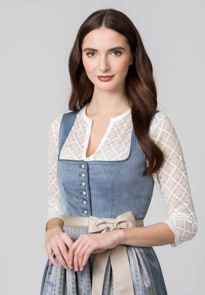 Stockerpoint Dirndl Irit rauchblau 34 Nur für heute