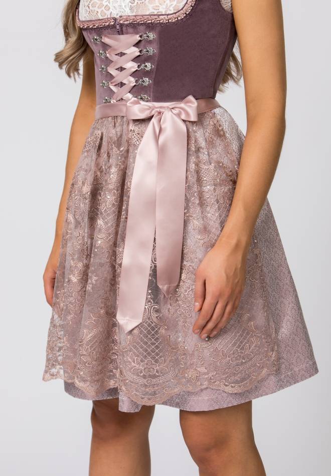 Stockerpoint Dirndl Loredana aubergine 30 Im Verkauf