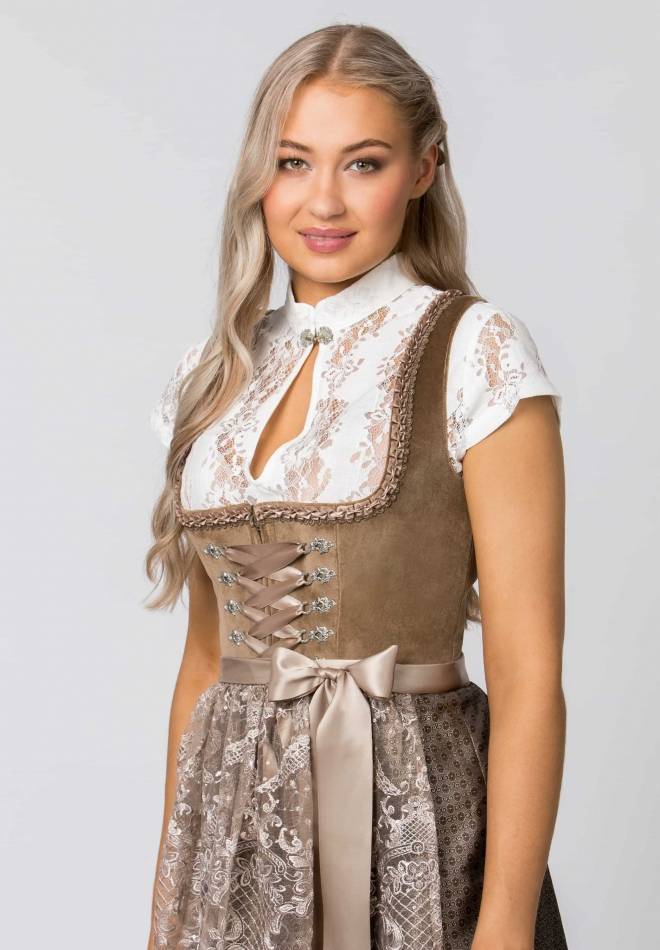 Stockerpoint Dirndl Loredana taupe 30 2025
