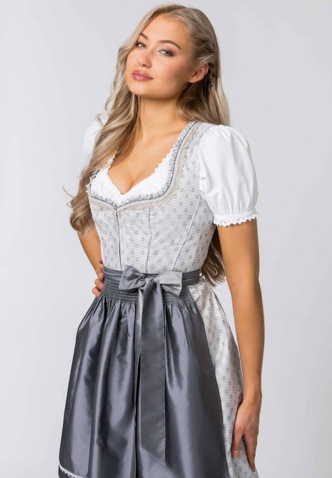 Stockerpoint Dirndl Sonja hellgrau 32 Fabrik Onlineshop