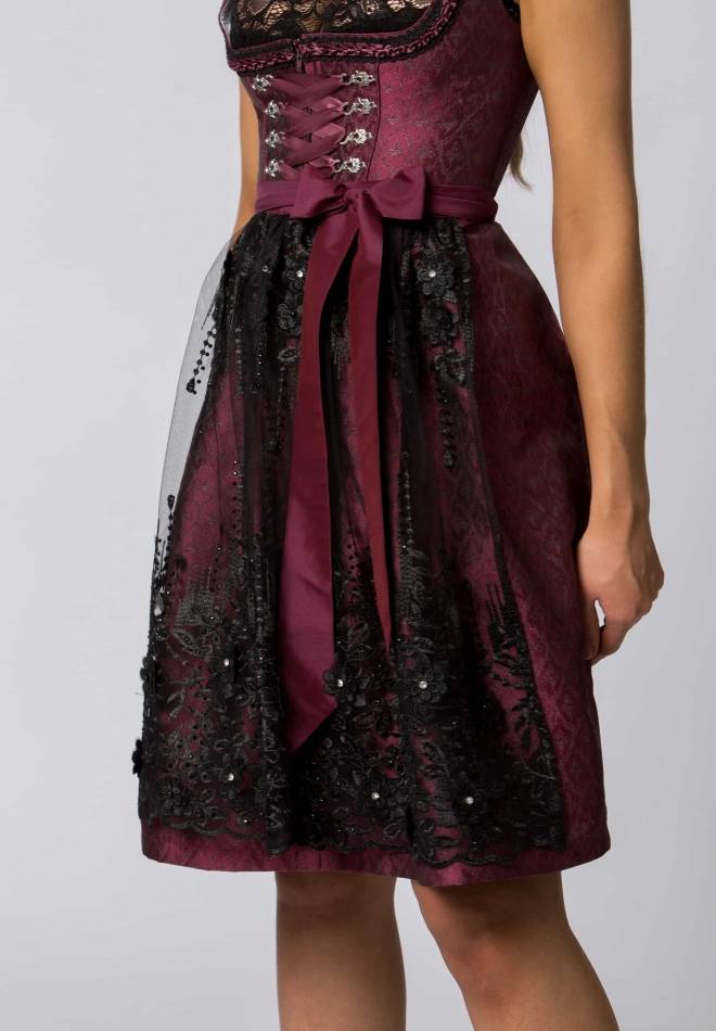 Stockerpoint Dirndl Sanja bordeaux 32 Großer Ausverkauf