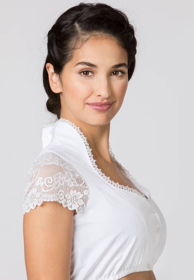 Stockerpoint Bluse B-8058 weiss 32 Exklusivangebot