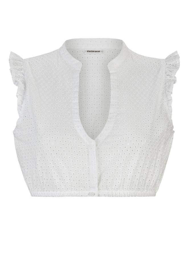 Stockerpoint Bluse Melania weiss 30