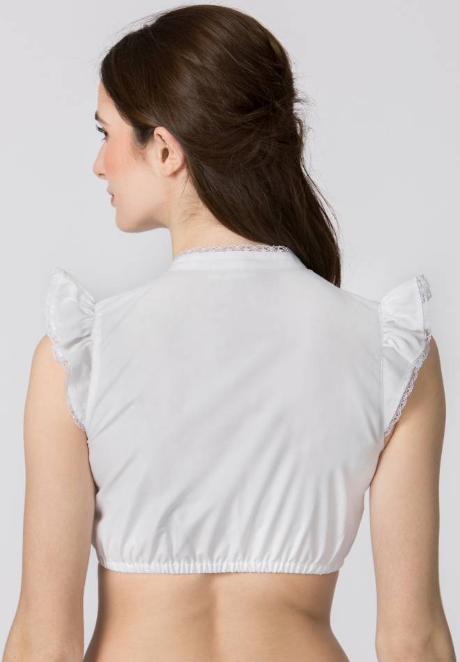 Stockerpoint Dirndlbluse Satine weiss 30 Kostenlose Rückgabe