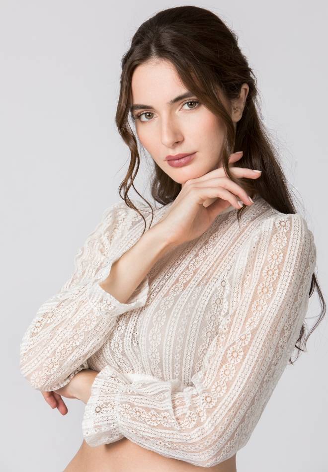 Stockerpoint Dirndlbluse Kalinka creme 34 Letzte 3 Tage