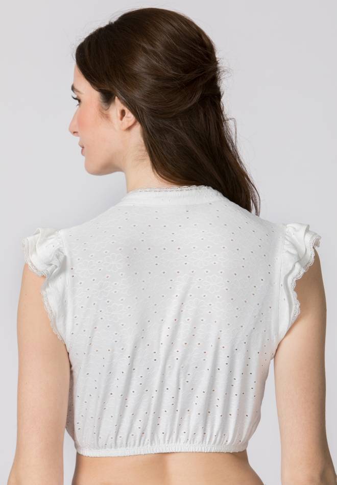 Stockerpoint Dirndlbluse Oriana weiss 32 Letzte 2 Tage