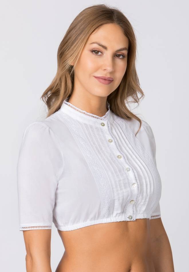 Stockerpoint Bluse B-7086 weiss 32 Kostenloser Versand international
