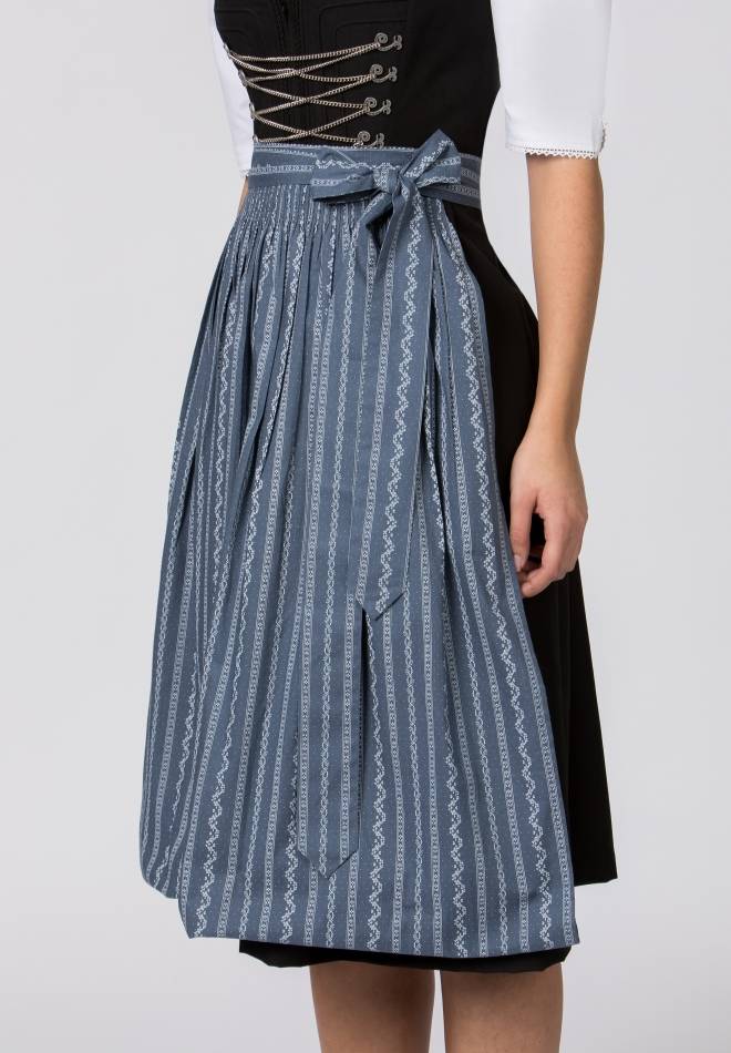 Stockerpoint Schürze Claire rauchblau 1 (34-38) Großer Ausverkauf