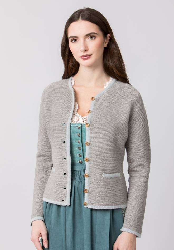 Stockerpoint Jacke Caro grau-hellblau 34 Kauf eins, bekomm eins gratis
