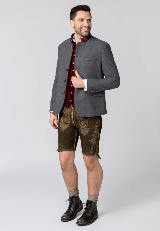 Stockerpoint Jacke Luciano stein-rot 44 Nur für heute