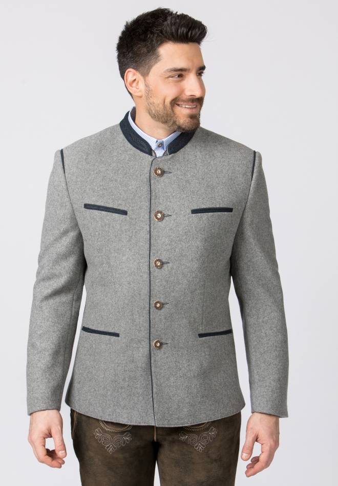 Stockerpoint Jacke Stachus hellgrau-blau 52 Nur noch ein Tag übrig