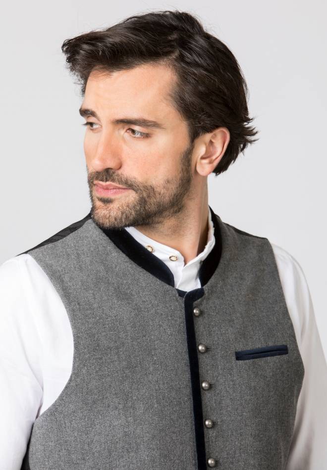 Stockerpoint Weste Alonso grau-nachtblau 46 Rabatt