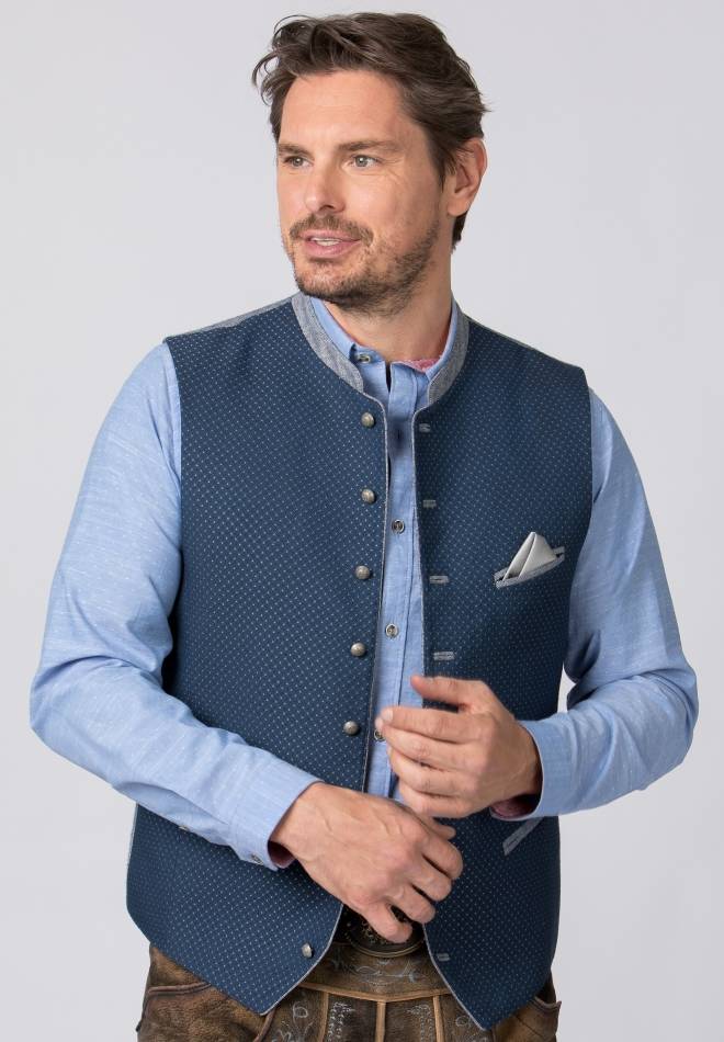 Stockerpoint Weste Markus blau 44 Fabrik Onlineshop