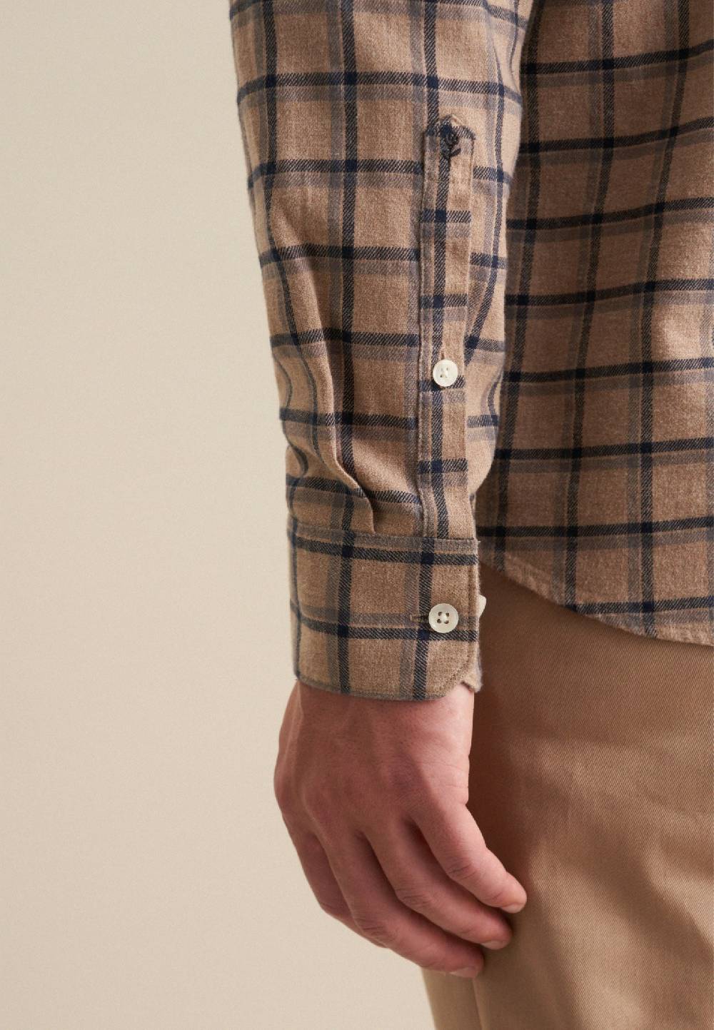 Studio Seidensticker Flanell Casual Hemd in Regular mit Button-Down-Kragen zollfrei