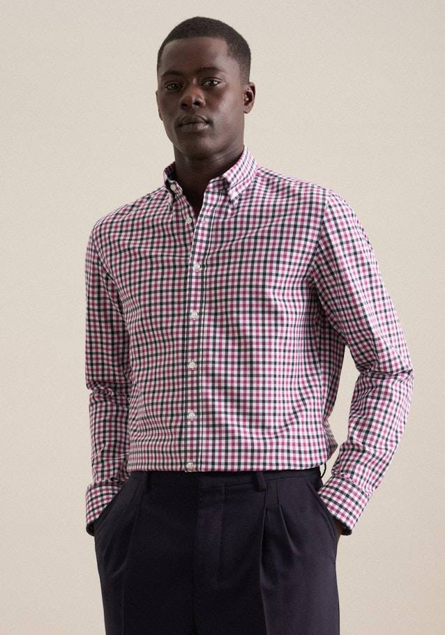 Studio Seidensticker Flanell Flanellhemd in Shaped mit Button-Down-Kragen