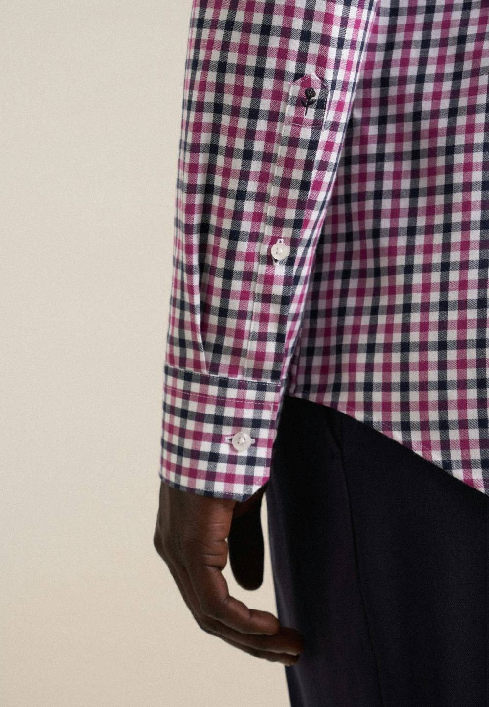 Studio Seidensticker Flanell Flanellhemd in Shaped mit Button-Down-Kragen Auslauf