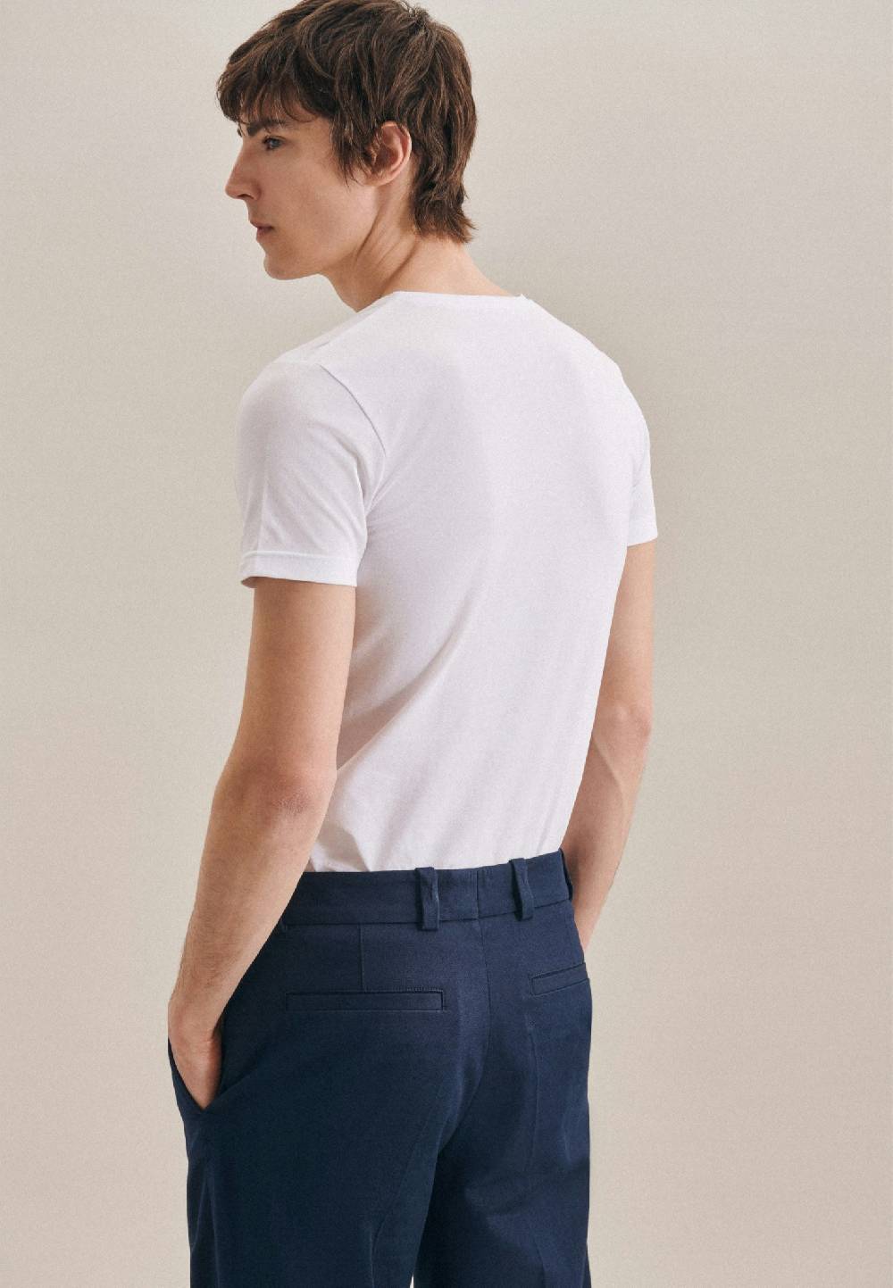 Studio Seidensticker V-Neck T-Shirt Slim fit Fabrikpreis
