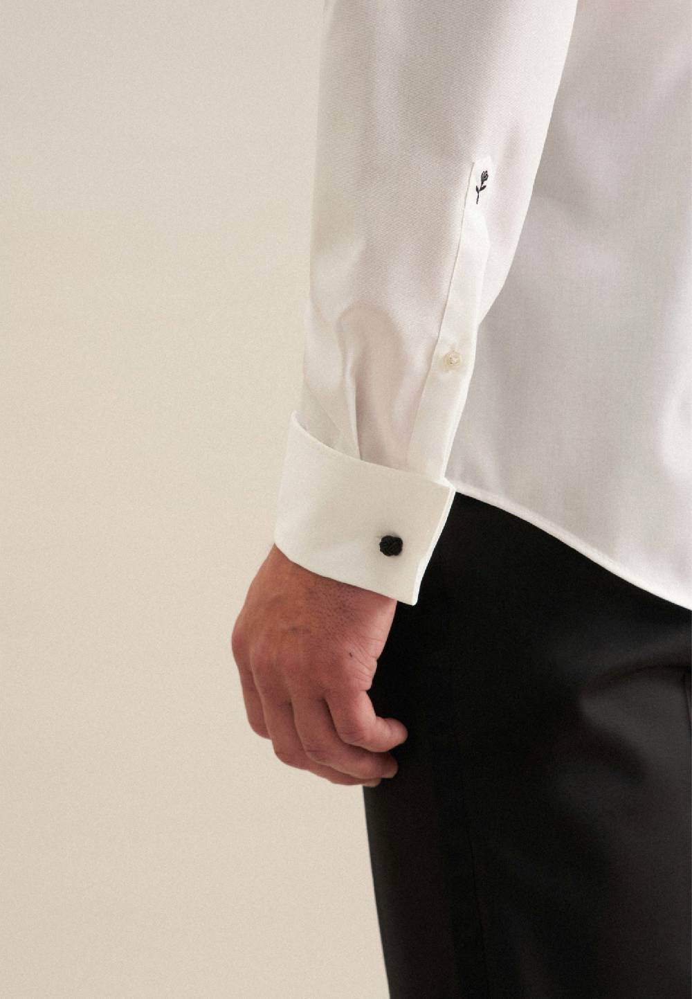 Studio Seidensticker Bügelfreies Popeline Business Hemd in Slim mit Kentkragen Letzte 3 Tage