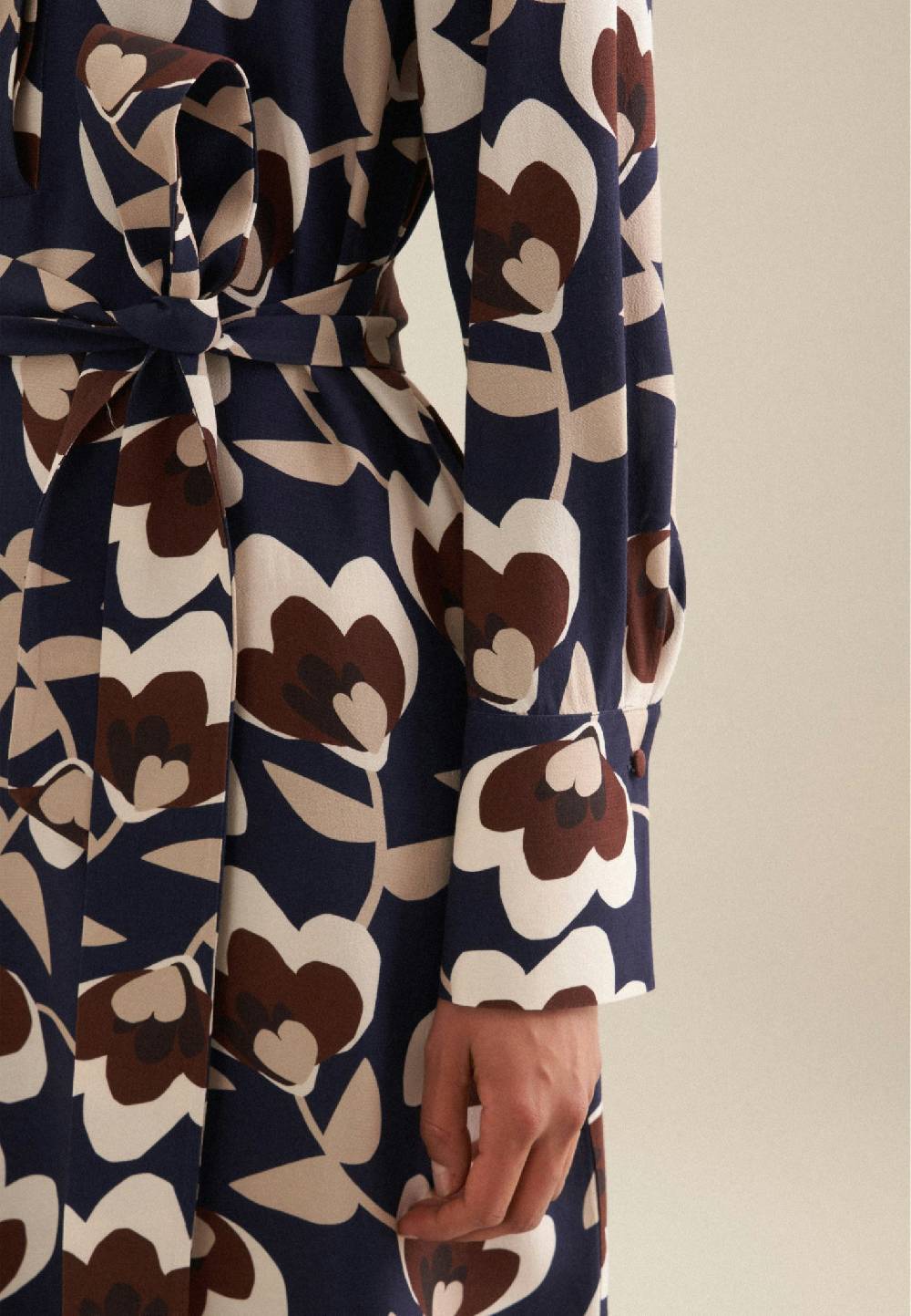Studio Seidensticker Krepp Maxi Kleid 50% Rabatt für begrenzte Zeit