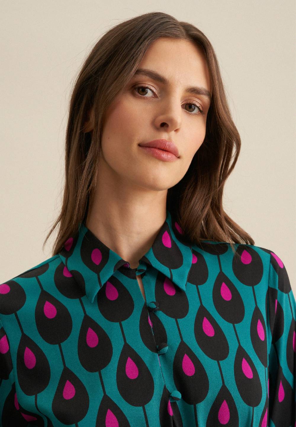 Studio Seidensticker Twill Midi Kleid Günstiger Verkauf