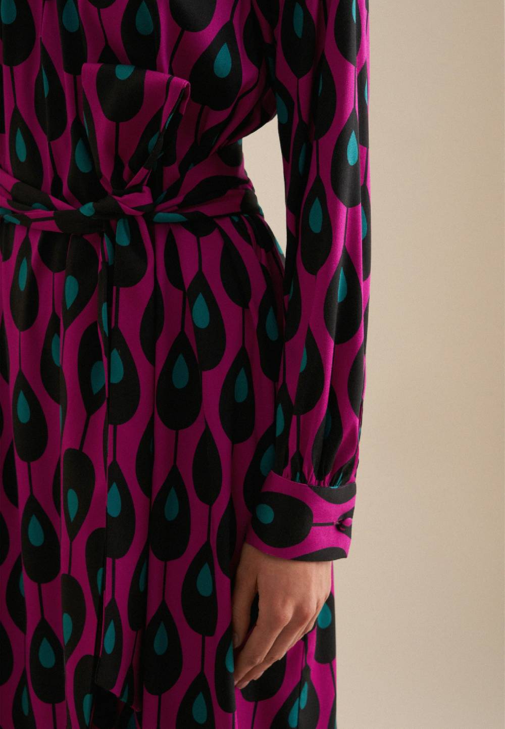 Studio Seidensticker Twill Midi Kleid Fabrik Onlineshop